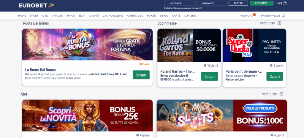 eurobet bonus