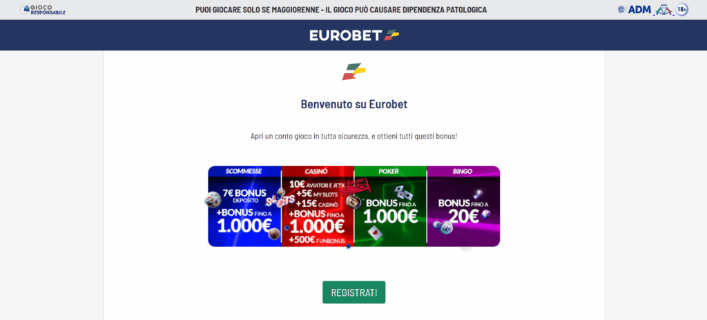 eurobet registration